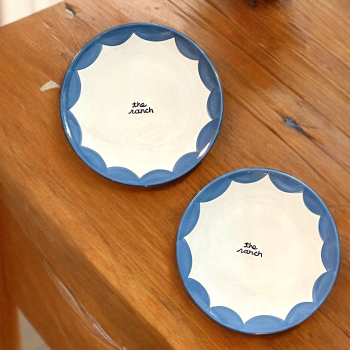 "the ranch" Hand-painted Plates/Set of Two