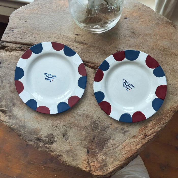 “american dream, baby” Plates/Collection of Two