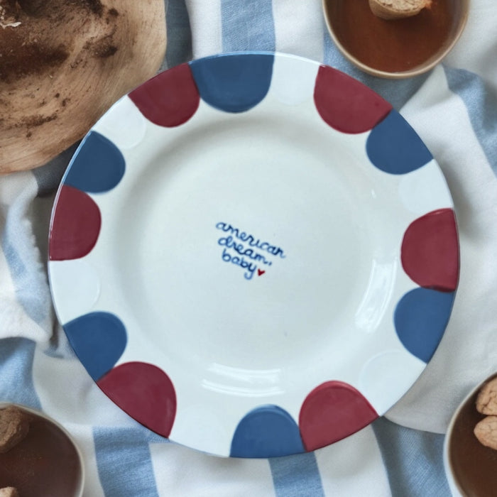 “american dream, baby” Plates/Collection of Two