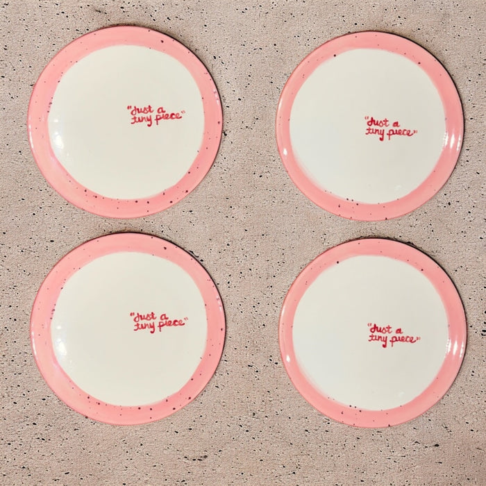 “just a tiny piece” Tiny Plates/Collection of Four