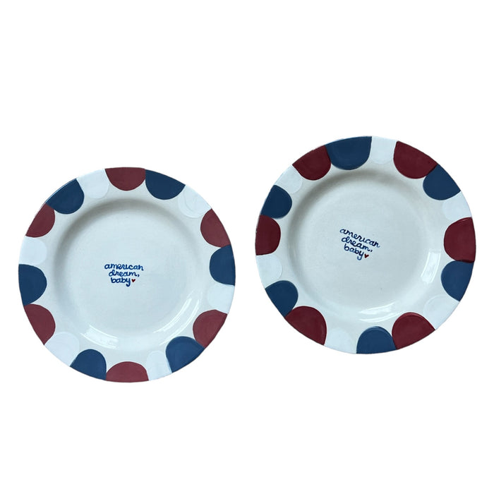 “american dream, baby” Plates/Collection of Two