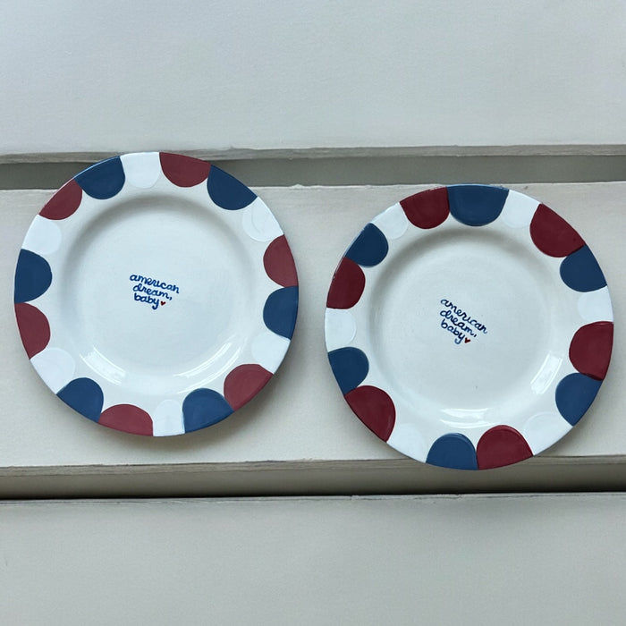 “american dream, baby” Plates/Collection of Two