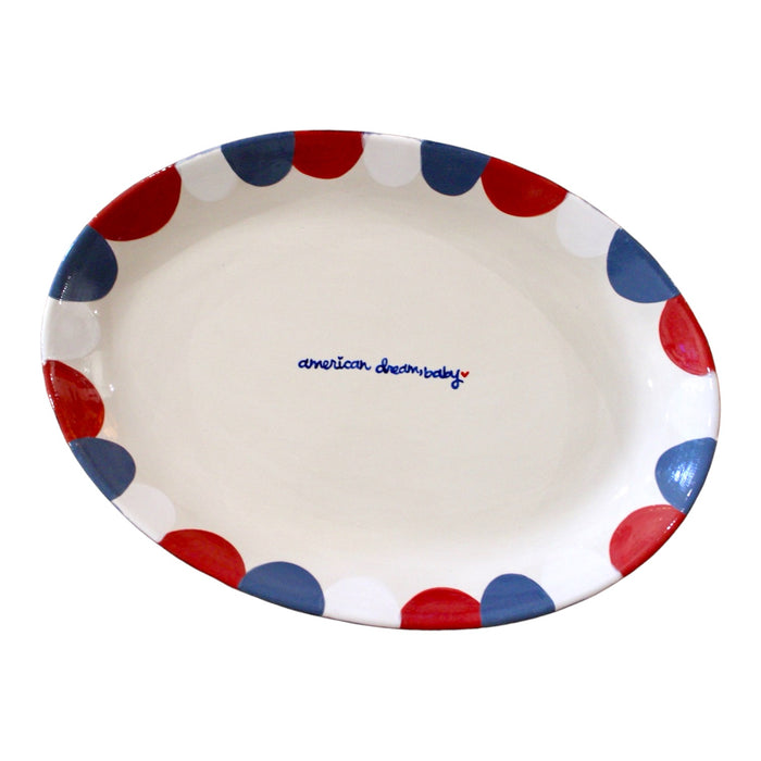 Hand-painted “american dream, baby” Serving Tray