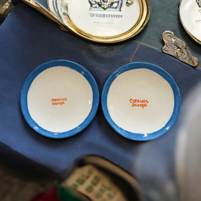 "caviar bumps" Tiny Plates/Set of Two