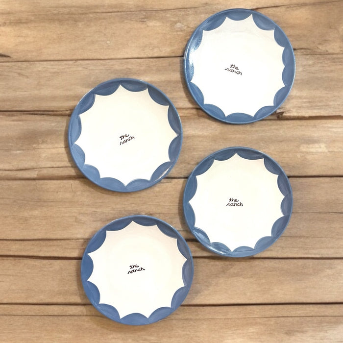 "the ranch" Hand-painted Plates/Set of Two